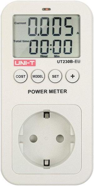 UNI-T UT230B E2192UK Series LCD Plug-in Energy Consumption Meter Voltage Current Cost Frequency Power Factor Monitor CO2 Emission Detection