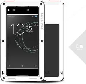 Love Mei Shockproof Waterproof Metal Aluminum Case For  SONY Xperia XA1 - White