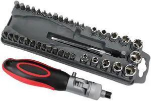 Pro'skit SD-2309 High Quality 40Pcs Reversible Ratchet Screwdriver W/Bits&Sockets Set Hand Tools Screwdriver Set Torx Hex