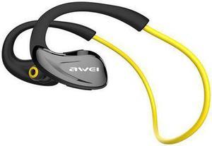 Awei A880BL Bluetooth Earphones Wireless Headphones with Microphone For Phone Bluetoot V4.1 APT-X Sport Auriculares (Yellow)