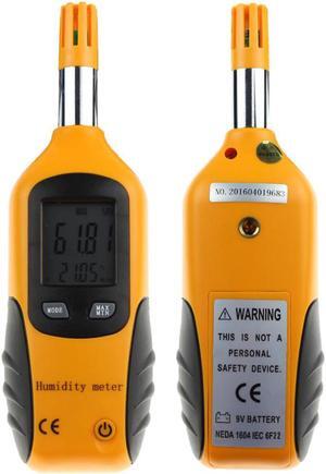 HT-86 Professional Digital LCD Screen Display Indoor Outdoor Thermometer Hygrometer Temperature Humidity Meter White & Gray