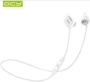 QCY QY12 Bluetooth Earphones Sport Wireless Earphones Magnet Switch Earbuds With Mic Noise Cancelling Earbud - White