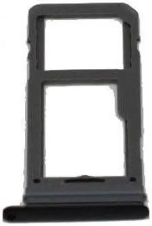 SIM Card Slot SD Card Tray Holder Adapter Single Sim For Samsung Galaxy S8 G950F G950 - Black