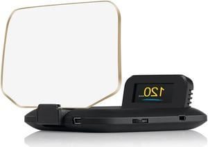 Car HUD Vehicle-mounted Head Up Display System GPS Dual Mode HD OBD? Overspeed Warning Fault Alarming System