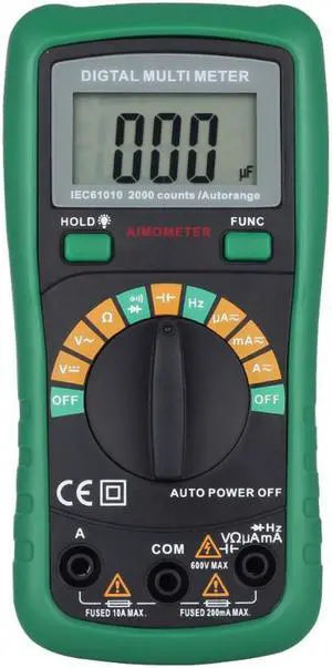 Digital Multimeter Auto Range DMM MS8233D pro DC/AC Voltage Current HZ Resistance Capacitance Diode Tester