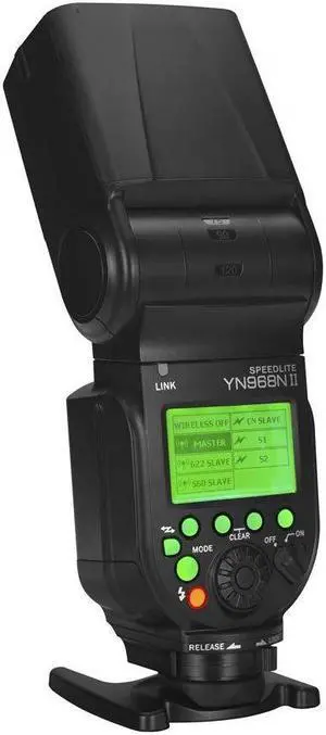 YONGNUO YN968N II Wireless TTL Flash Speedlite 1/8000s HSS Built-in LED Light 5600K for Nikon DSLR Cameras Compatible with YN622N YN560 Wireless System