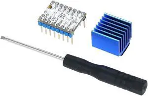 3D Printer Stepper Motor Driver TMC2208 V1.2 Stepstick Mute Driver Module with Heat Sink Screwdriver Ultra-Silent Stepper Motor Driver Chip 1pcs