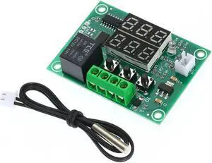 XH-W1219 Digital Temperature Controller Dual Digital Thermostat Thermometer Heating & Cooling Control Module Dual Digital Temperature Control Module PCB Board
