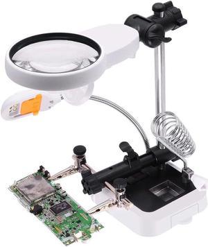 Magnifying Lamp with Stand,5X Diopter Real Glass Lens,12w