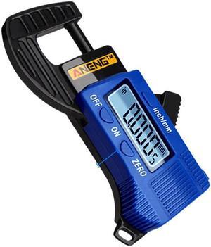 ANENG 0.01mm Digital Thickness Gauge Mini Dial Thickness Gauge Caliper Meter Carbon Fiber Composites Width Measure Tools - Blue