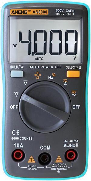 ANENG AN8000 Digital Multimeter 4000 Counts Profesional Capacitor Tester Esr Meter Richmeters Inductance Meter Tester - Blue