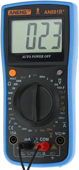 ANENG AN881B+ True Rms Digital Multimeter Tester Transistor Testers Manual High Precision Digitals Multimeter Tester Ac Dc Multimeter - Blue