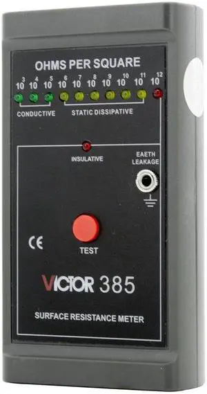 VICTOR VC385 VC 385 handheld Surface Resistance Tester Anti-static Testing Automatic Range 1000-1000G Ohm