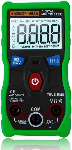 ANENG V02A Measurement Digital Multimeter Counts Digital Multimeter Profesional Capacitor Tester Esr Meter Richmeters Testers - Green