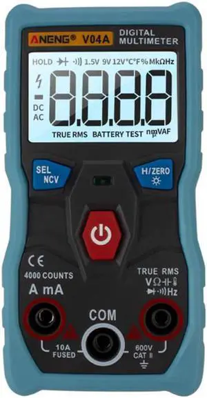 ANENG V04A Measurement Digital Multimeter Testers Automotive Electrical Comprobador Transistor Tester Multitester Multimetro - Blue