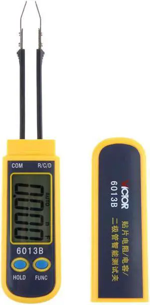 VICTOR VC6013B 3 2/3 Counts SMD Smart Multimeter Diode 30mF Capacitance Resistance 30M ohm Tweezers Meter