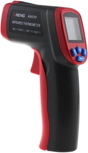 AENEG AN550 Thermal Camera Infrared Thermometer Hygrometer Weather Station Temperature Controller 6” Adult Termometer C Battery - Red