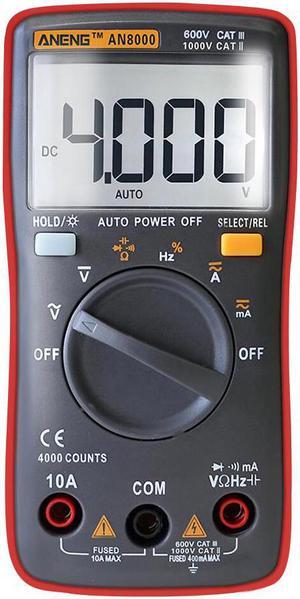 ANENG AN8000 Digital Multimeter 4000 Counts Profesional Capacitor Tester Esr Meter Richmeters Inductance Meter Tester - Red