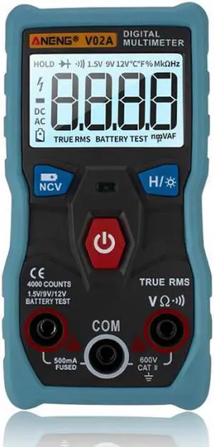 ANENG V02A Measurement Digital Multimeter Counts Digital Multimeter Profesional Capacitor Tester Esr Meter Richmeters Testers - Blue