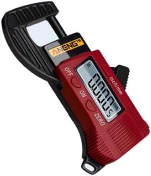 ANENG 0.01mm Digital Thickness Gauge Mini Dial Thickness Gauge Caliper Meter Carbon Fiber Composites Width Measure Tools - Red