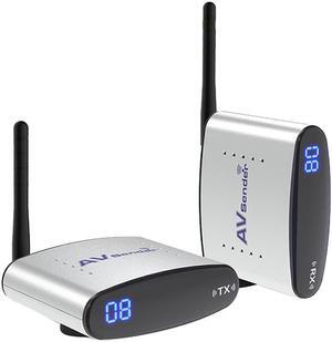PAT-225 100m 2.4GHz Wireless A/V Transmitter Receiver Audio Video Sender with IR Signal Extension Wire for TV Set box DVD IPTV
