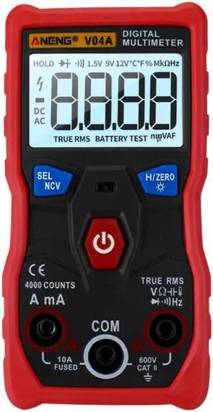 ANENG V04A Measurement Digital Multimeter Testers Automotive Electrical Comprobador Transistor Tester Multitester Multimetro - Red