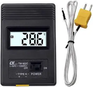 TM-902C (-50C to 1300C) Temperature Meter TM902C Digital K Type Thermometer Sensor+Thermocouple Probe Detector