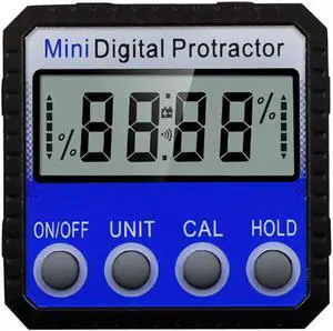 Digital Inclinometer Display Protractor Inclinometer 0.1 Resolution Bottom With Magnet Waterproof Angle Finder Measure Bevel