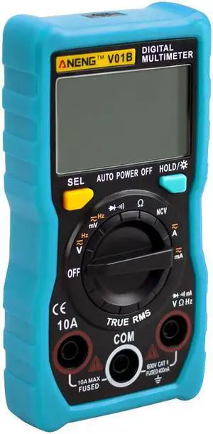ANENG V01B 4000 Counts Digital Multimeter Comprobador Automotive Electrical Dmm Transistor Tester Capacitance Meter Test Point - Blue