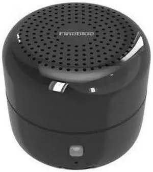 FineBlue MK-18 Mini Speaker Metal Bluetooth Speaker Mega Bass Ture Wireless Stereo Music Portable Loudspeaker Waterpoof (Black)