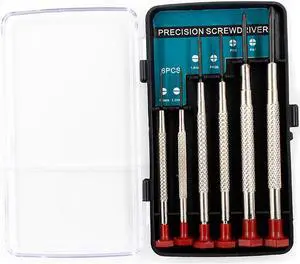 6Pcs Precision Multifunction Mini Small Screwdriver Set with Slotted Phillips Bits for Watch Glasses Screw Driver Repair Tools