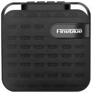 Fineblue MK-16 Metal Bass Bluetooth wireless Hifi speaker portable Wireless receiver support TWS TF Handsfree call Subwoofer (Black)