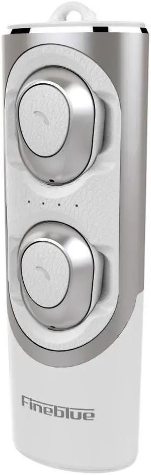 Split Separate Design Fineblue RWS-X8 BT 5.0 Wireless Business Stereo Wireless Sport Earbuds Headset For Phone iPhone (White)