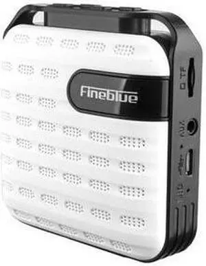 Fineblue MK-16 Metal Bass Bluetooth wireless Hifi speaker portable Wireless receiver support TWS TF Handsfree call Subwoofer (White)