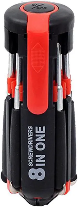 8 In 1 Multifunctional Screwdriver Combination All-In-One Repairing Tools With 7 Screw Heads Hand Tools