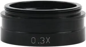 0.3X Barlow Auxiliary Objective Glass Lens For XDC-10A 180X 300X C-MOUNT Lens Industry Video Microscope Camera