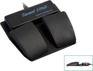 Kinesis Savant Elite2 Dual Pedal Footswitch with Input Jack