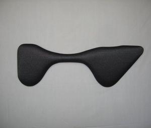 1030CM-MS: Curved Morency Forearm Rest with extension for mouse and Microsoft Natural keyboard use, black fabric, 10? x 30?