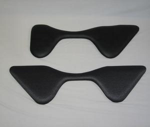 1030CM-MS-L: Curved Morency Forearm Rest with extension for left-handed mouse and Microsoft Natural keyboard use, black fabric, 10? x 30?