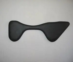 N1030CM-MS-K: Curved Morency Forearm Rest with extension for mouse and Microsoft Natural keyboard use, black vinyl, 10? x 30?
