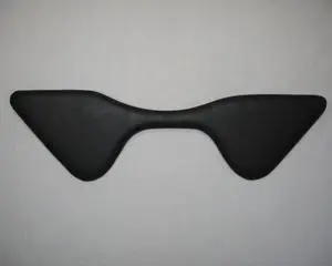 N1036CM-MS-K: Curved Morency Forearm Rest with extensions for left and right-hand mouse and Microsoft Natural keyboard use, black vinyl, 10? x 36?