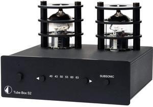 Pro-Ject Tube Box S2 Black Tube Phono Preamplifier