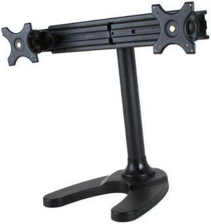 Dual Monitor Stand, Free Standing Sliding Arm Monitor Mount for Two LCD Screens