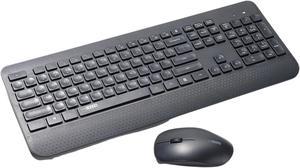 KM1 Wireless Keyboard and Mouse Combo (BLACK)