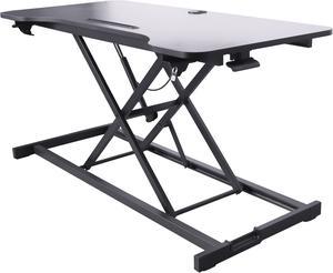 Rocelco VADR-43 Hi-Lift Adjustable Height Desk Riser (Black)