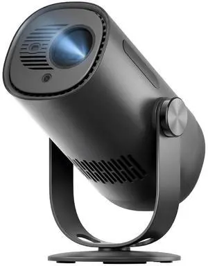 Dangbei Freedo - GoogleTV Portable Projector with Stand, Netflix, Battery-Powered, 450 ISO Lumens, Wi-Fi and Bluetooth (Carry Case Included)