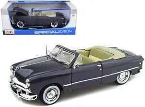 1949 Ford Convertible Gray 1/18 Diecast Model Car by Maisto