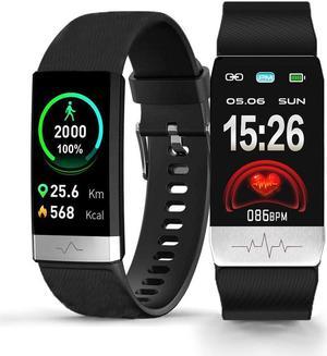 Fitness Monitoring Wristband & Watch - Heart Rate / Blood Pressure / Body Temp Monitoring / Electrocardiogram (ECG) Activity Tracker
