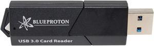 BlueProton USB 3.0 Multi-Card Reader: Ultimate Portable Data Companion (Black)