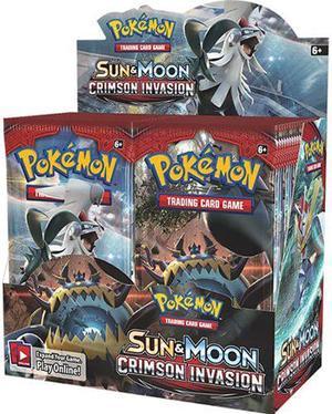 Pokemon TCG Sun  Moon Crimson Invasion Sealed Booster Box 36 Packs